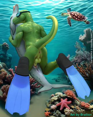 Thumbnail: Dolphin Delight - Commission for Dracenmarx.jpg